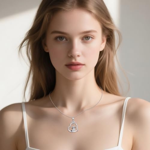 DAYLINLOVE Shih Tzu Collier en argent sterling 925 Shih Tzu 