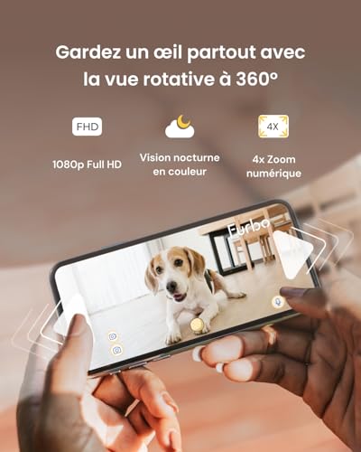 Furbo Caméra pour Chien 360° - [CAMÉRA BASIQUE]: Caméra rota