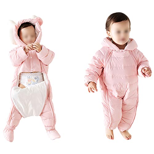 amropi Combinaison de Neige Bébé avec Gants et Chaussons Fil