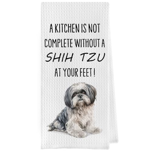 Geqtt Shih Tzu Torchons à vaisselle - Torchons de cuisine am