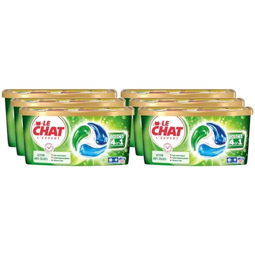 LE CHAT L'Expert - Discs 4en1 - Lot de 6 boîtes de 38 capsules (228 capsules)