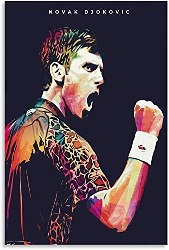 GPEIHANG Art Peinture sur Toile Novak Djokovic Poster Tennis