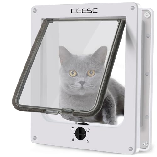 CEESC Chatière pour Chat, porte pour animaux de compagnie ma