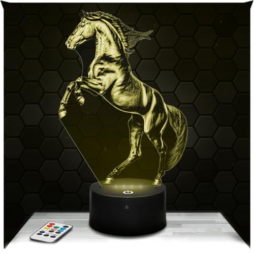 Lampephoto.fr - Lampe 3D Cheval debout, Décoration Collectio