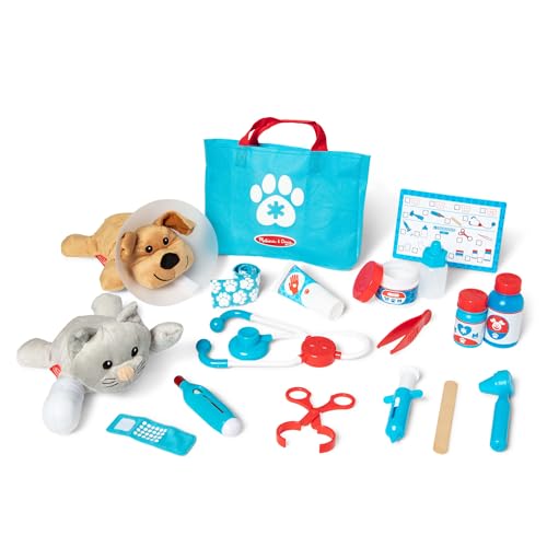 Melissa & Doug - Coffret Vétérinaire Animaux 24 Pièces - Jeu