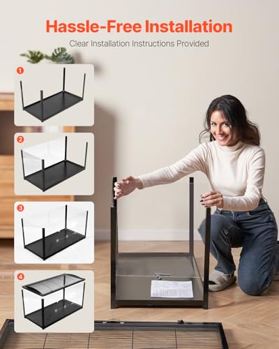 VEVOR Cage Hamster, 96x47x55 cm, Habitat Rongeurs Transparen