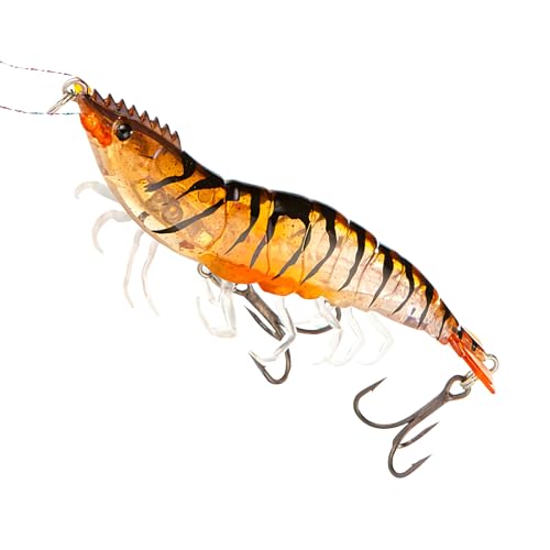 Leurre de crevettes - 9,00 cm - Appât réaliste deau salée -