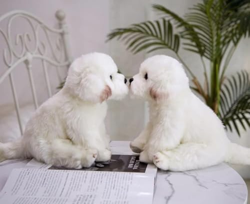 Peluche Chien en Peluche Jouet Mignon Simulation Animaux Ani