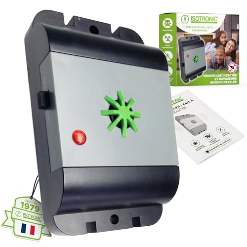 ISOTRONIC Répulsif Souris/Rats à ultrasons, vainqueur du Tes