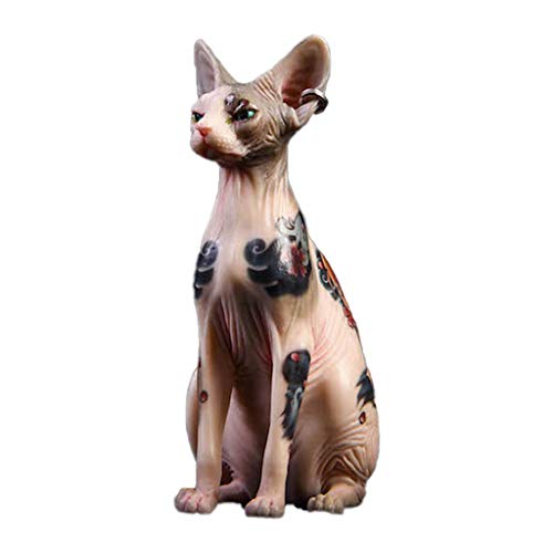 ESOUY Statue de Sphynx pour la Maison, Sculpture de Chat san