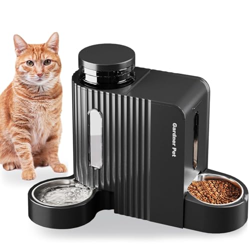 Gardner Pet 2-en-1 Distributeur Croquettes Chat Automatique 