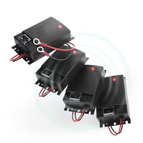 greate 4X Repulsif Rongeur pour Voiture avec Connexion Batterie 12V - Répulsif Anti Rongeur Voiture - Ultrason Anti Fouine et Martre