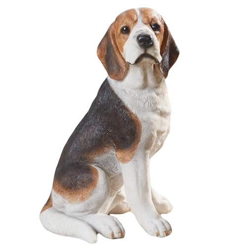 Statue de chien Beagle - Figurine de chiot - Imperméable - D