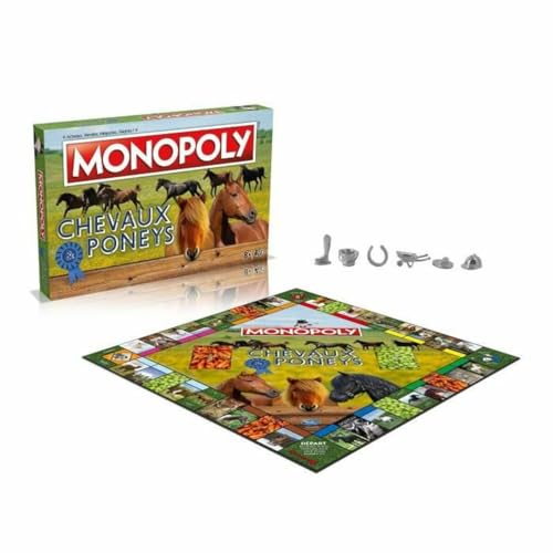 Winning Moves Monopoly Chevaux et Poneys en français - Jeu D