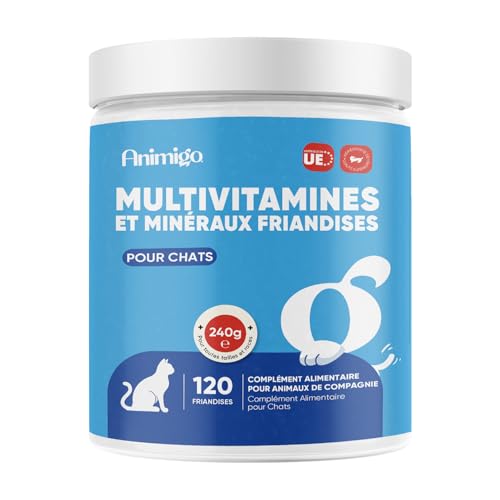 Vitamine Chat avec Minéraux 18-en-1, 120 Friandises pour Cha