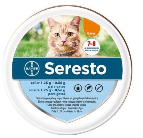 Collier pour chats (jusquà 8 mois de protection, 38 cm)