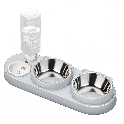 Marchul Gamelle pour chat 3 en 1 - Ensemble de gamelles pour