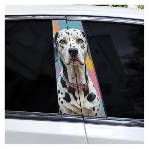 Autocollant Pilier B Voiture Chien Berger Dobermann Imperméa
