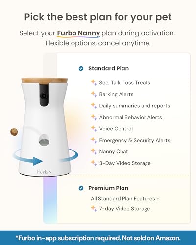 Furbo Caméra pour Chien 360° - Pack avec alertes de sécurité