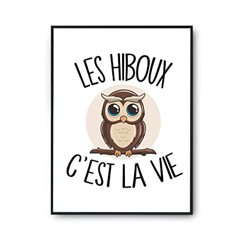 Planetee Affiche Hibou cest la vie | Poster Tableau Sport Hu