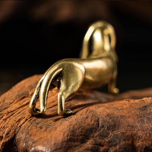 CHOVY Miniature vintage en laiton massif - Décoration de bur