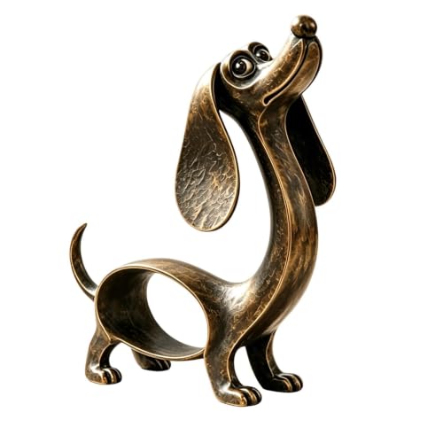 Décoration de teckel - Rustique, vintage, drôle, mignon, cor