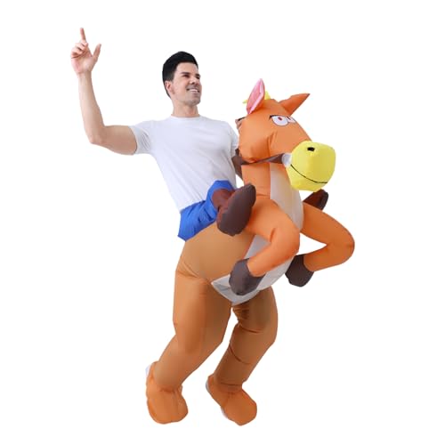 FXICH Costume de cheval gonflable pour homme et femme - Pour