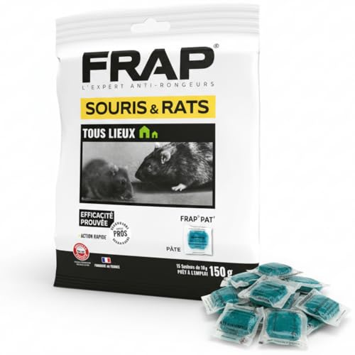 RATEX 360 Pack 2X Raticide Professionnel Rats & Souris Difét