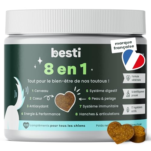 BESTI - 8 en 1 | 120 Compléments Alimentaires Premium Multi-