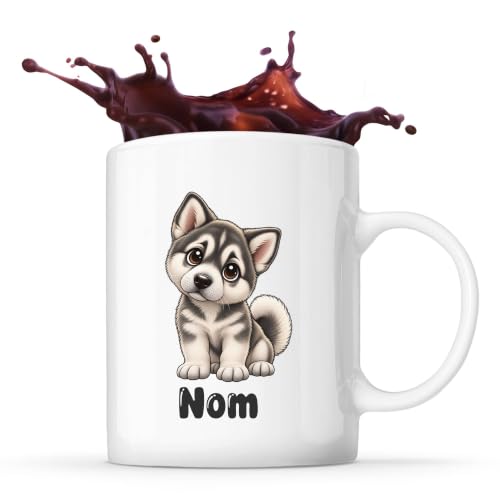 Planetee Mug Malamute dAlaska : Chibi | Tasse en Céramique 3