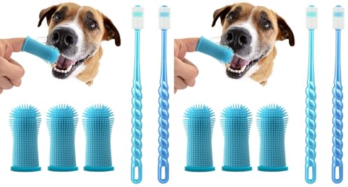 Brosse à Dent Chien, 360° Brosses à Doigts pour Animaux, Raf