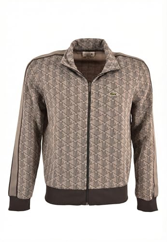 Lacoste Paris Zip-Up Jacquard Veste de survêtement pour homm