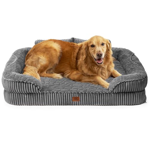 EHEYCIGA Panier Chien XXL Grande Taille Orthopédique avec Do