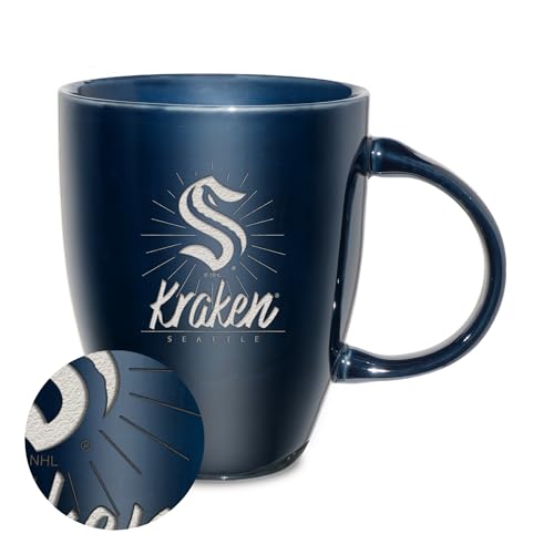 Rico Industries NHL Hockey Seattle Kraken Sunburst Tasse en 