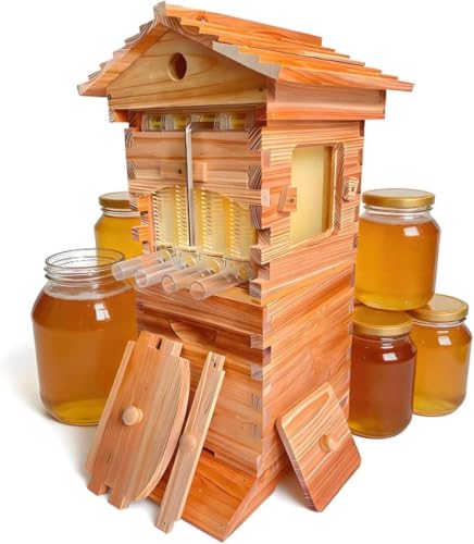 Ruche automatique – Ruche en bois à écoulement autonome, ave