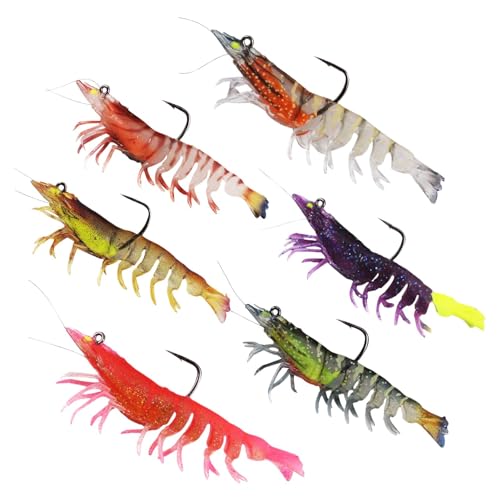 Leurres de crevettes deau douce : leurres de pêche noirs qui
