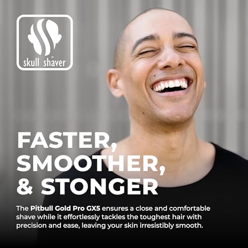 Skull Shaver Pitbull Gold Pro GX5 - Rasoir Tête et Visage - 