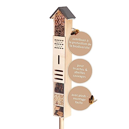 Cult at Home Hôtel à Insectes XXL Debout - avec Piquet - Hau