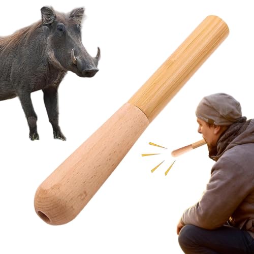 Dispositif sonore dimitation sanglier fabriqué en bois pour