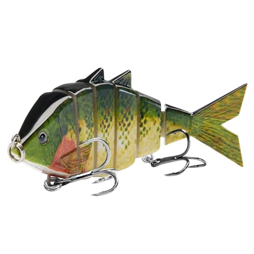 BASSDASH Leurre de Pêche Rigide Multi Articulations pour la