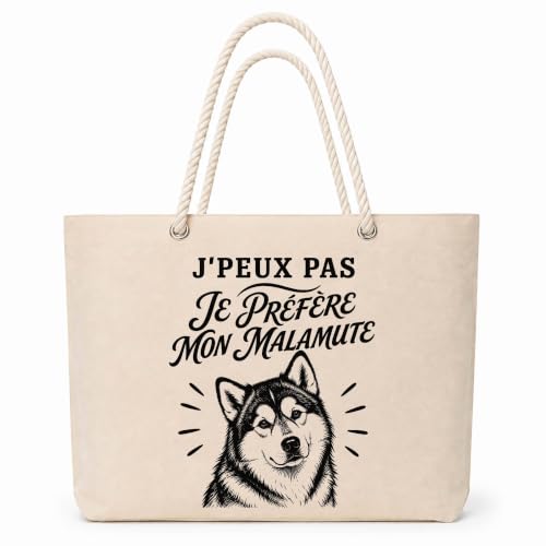 Planetee Sac Isotherme J'peux pas je préfère mon Malamute |