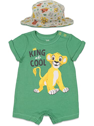 Disney Lion King Baby Boys Romper & Sunhat Set 6-9 Months Gr