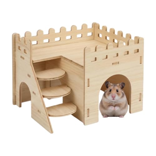 Hamster Home Habitat dintérieur décoratif en bois 2 avec éch