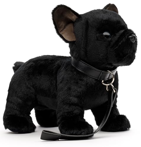 Uni-Toys Eco-Line - Bouledogue français (Noir) - avec Laisse