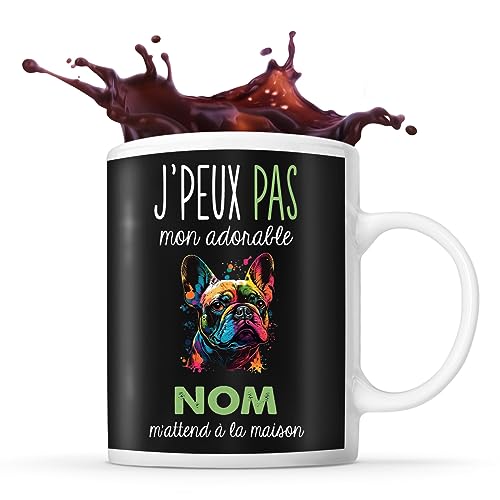 Planetee Tasse Bouledogue Français Adorable mattend à la mai