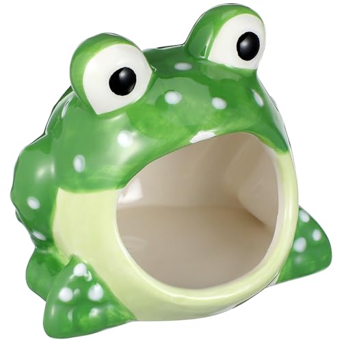 ULTECHNOVO Cachette pour Hamster en Céramique Forme Cartoon,