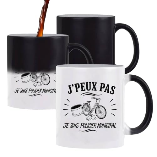 Planetee Mug Magique J'peux pas je suis Policier municipal |