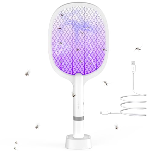 TEINNGO Raquette Electrique Insectes 5000V, 2000mAh,Raquette