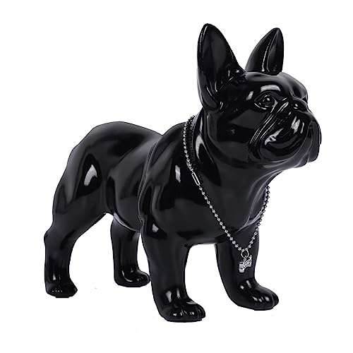 XYQXYQ Statue de bouledogue français - Statue de chien en ré