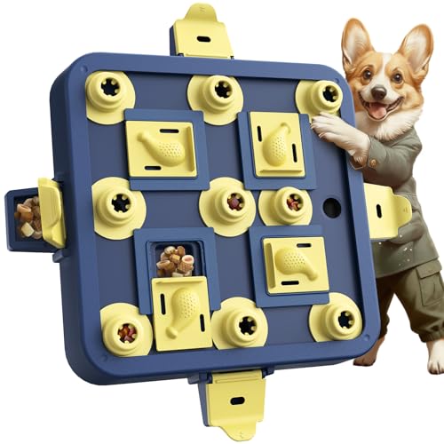 KADTC Jouet interactif 3-en-1 pour Chien, Puzzle éducatif An